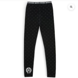 Chrome Hearts Women's Horseshoe Leggings Black Monogram - large